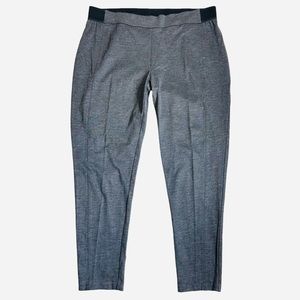 Talbots Gray Knit Pull On Ankle Pant Size 2X Stretch Elastic Waist Office Career
